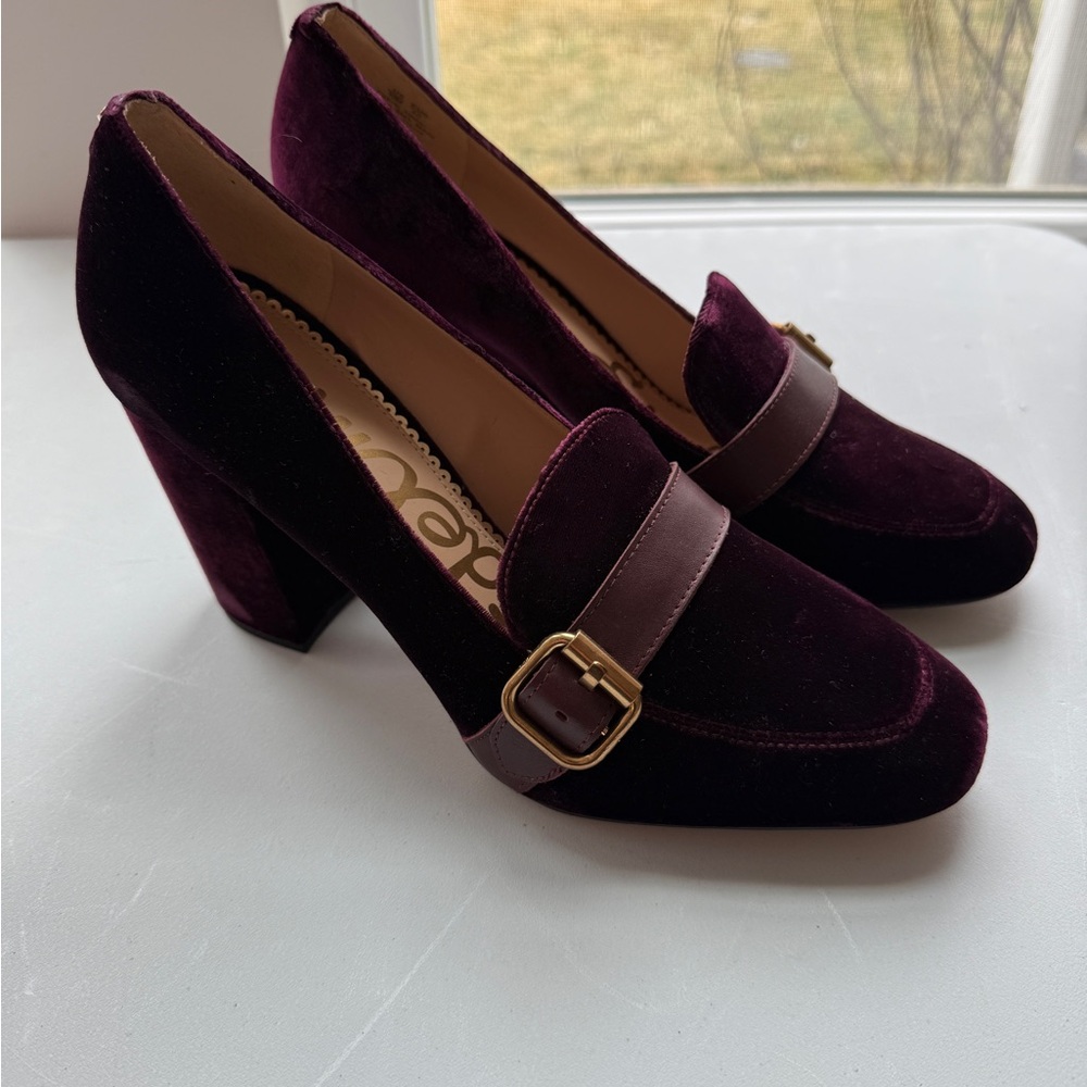 Sam Edelman Purple Velvet Heels
